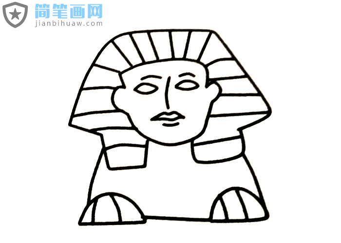 狮身人面象简笔画图片
