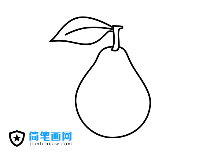 梨子简笔图片及上色