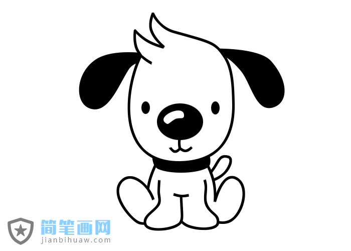 小狗简笔画图片