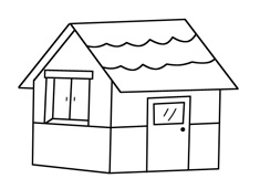 简单的小房子简笔画图片
