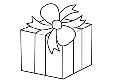 礼物盒简笔画图片