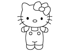 Hello Kitty简笔画图片