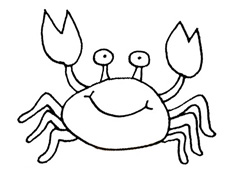 大螃蟹简笔画图片