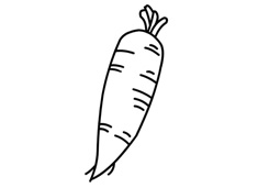 简单的胡萝卜简笔画图片