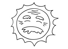 太阳公公简笔画图片