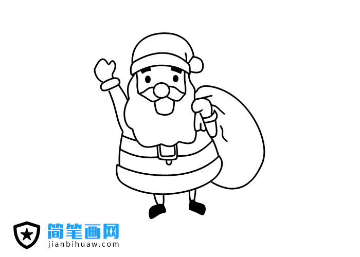 圣诞老人简笔画图片