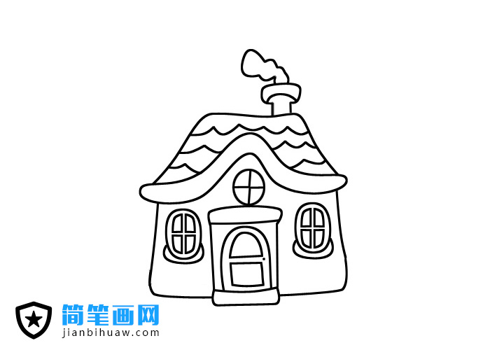 小房子简笔画图片