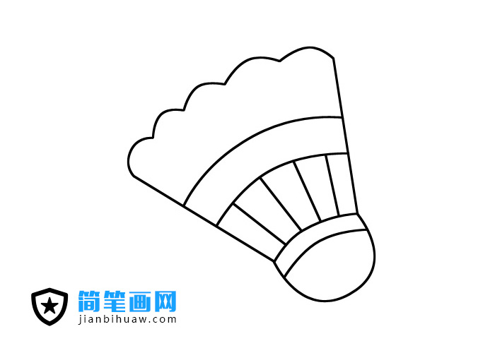 羽毛球简笔画图片