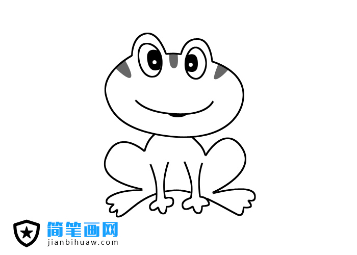 可爱的青蛙简笔画图片