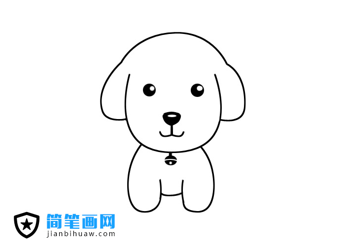 可爱的小狗狗简笔画图片