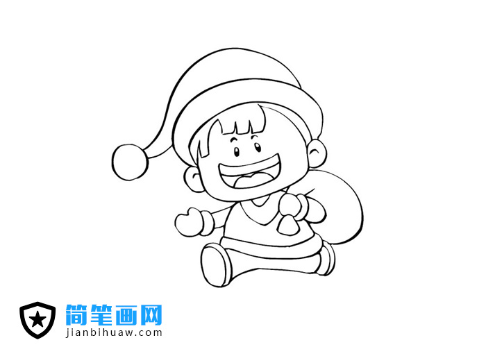 可爱的小孩子简笔画