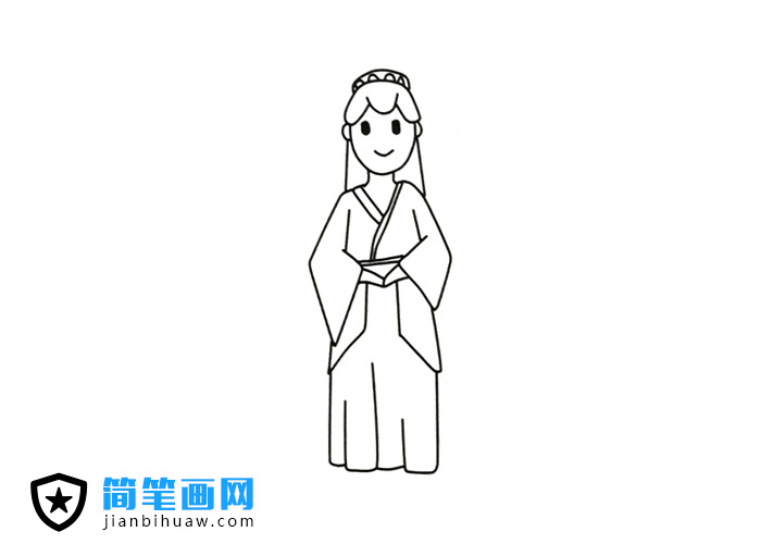 古装人物造型简笔画图片