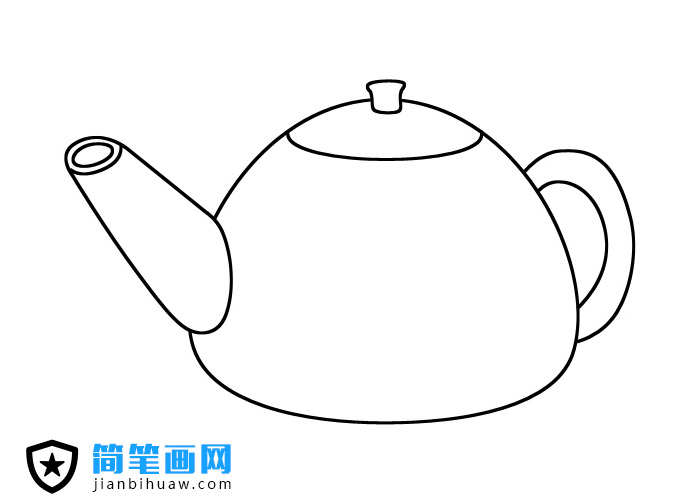 茶壶简笔画图片