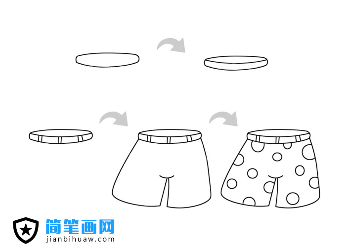花短裤简笔画图片和步骤