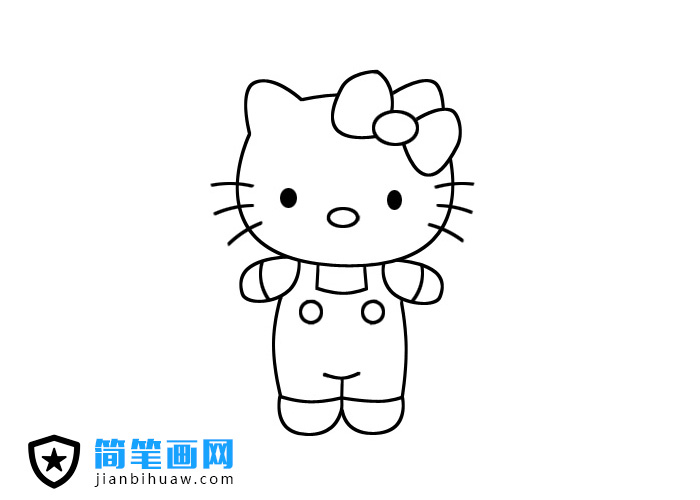 凯蒂猫简笔画图片
