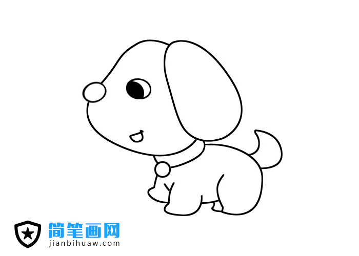 可爱小狗狗简笔画图片