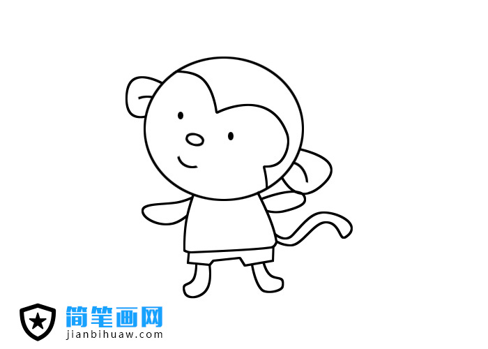 小猴子简笔画