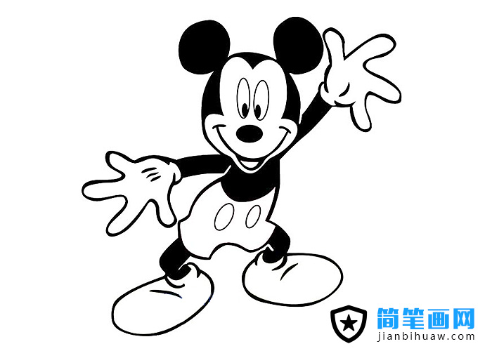 儿童简笔画米老鼠简笔画图片