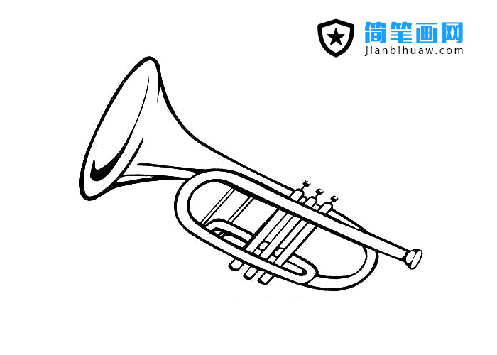 喇叭小号简笔画图片