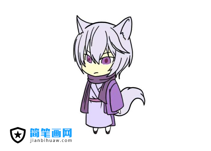 《元气少女缘结神》巴卫简笔画图片
