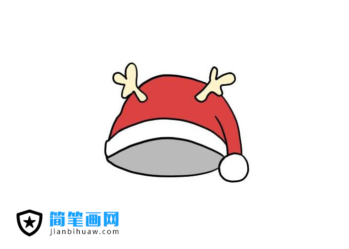 圣诞节帽子简笔画图片
