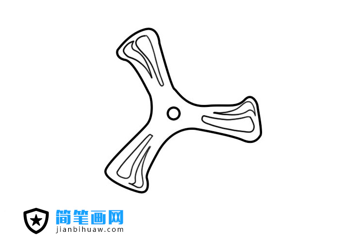 玩具回旋镖简笔画图片