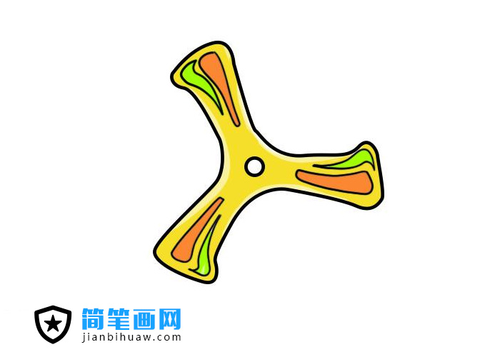 玩具回旋镖简笔画图片
