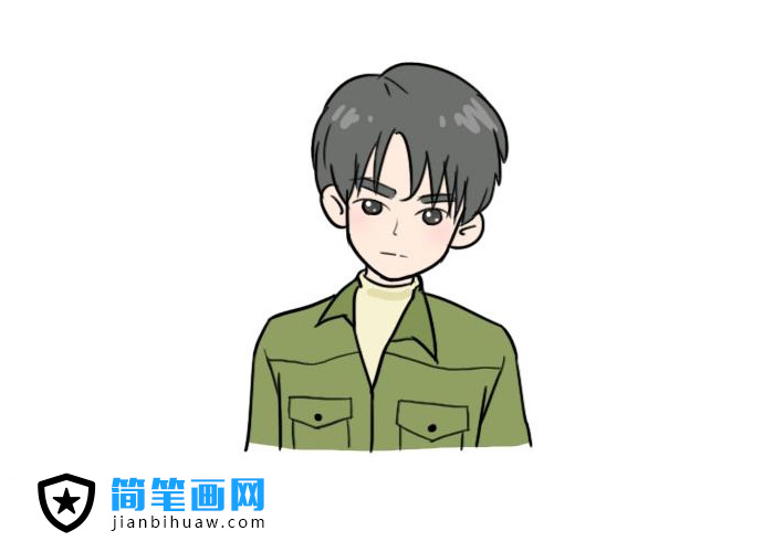 简单好画又帅气的男生简笔画图片