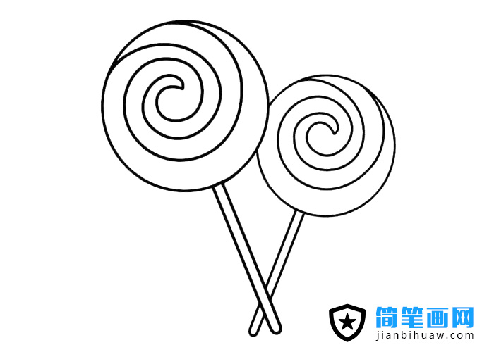 简单的棒棒糖简笔画图片