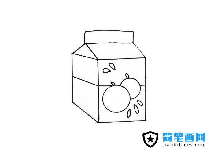 盒装果汁简笔画图片