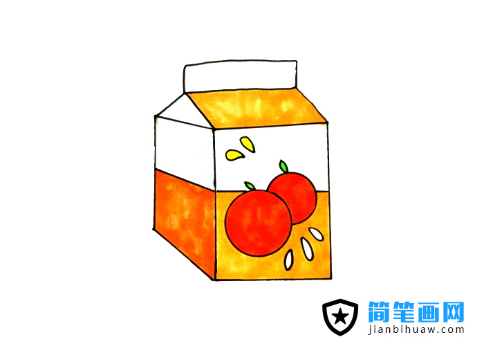 盒装果汁简笔画图片