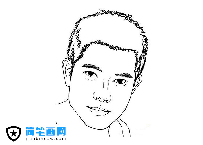 明星人物简笔画郭富城简笔画图片